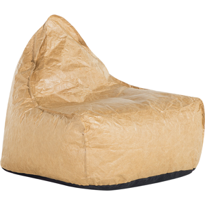 Beliani Teardrop Drop Bean Bag Chair Beanbag Brown Gaming Chair Modern Material:Synthetic Material Size:75x73x63