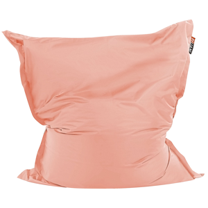 Beliani Large Bean Bag Peach Pink Lounger Zip Giant Beanbag Material:Polyester Size:180x20x140