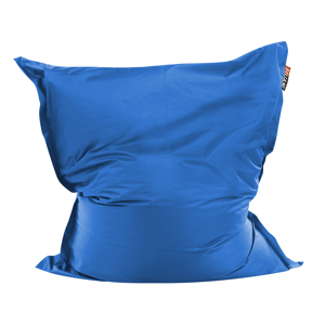 Beliani Large Bean Bag Cobalt Blue Lounger Zip Giant Beanbag Material:Nylon Size:140x20x180