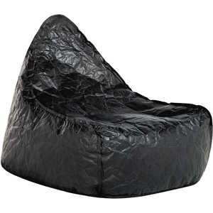 Beliani Teardrop Drop Bean Bag Chair Beanbag Black Gaming Chair Modern Material:Synthetic Material Size:75x73x63