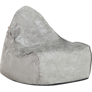 Beliani Teardrop Drop Bean Bag Chair Beanbag Grey Gaming Chair Modern Material:Synthetic Material Size:75x73x63