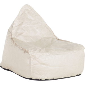 Beliani Teardrop Drop Bean Bag Chair Beanbag Beige Gaming Chair Modern Material:Synthetic Material Size:75x73x63