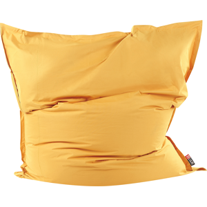 Beliani Extra Large Bean Bag Yellow Lounger Zip Giant Beanbag Material:Nylon Size:180x20x230