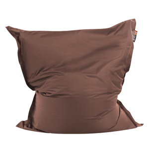 Beliani Large Bean Bag Brown Lounger Zip Giant Beanbag Material:Nylon Size:140x20x180