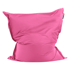 Beliani Large Bean Bag Pink Lounger Zip Giant Beanbag Material:Nylon Size:140x20x180