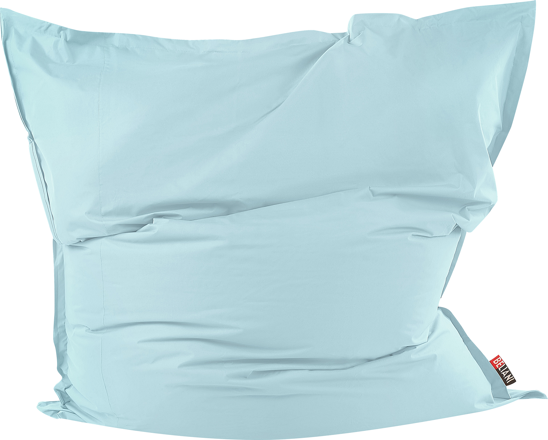 Beliani Extra Large Bean Bag Light Blue Lounger Zip Giant Beanbag