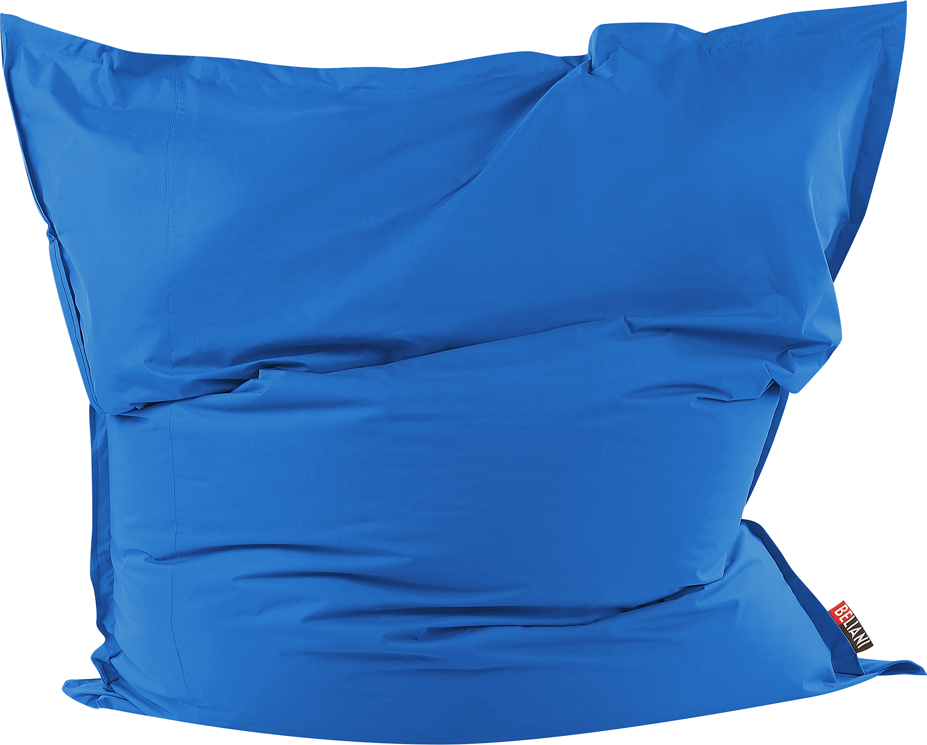 Beliani Extra Large Bean Bag Blue Lounger Zip Giant Beanbag