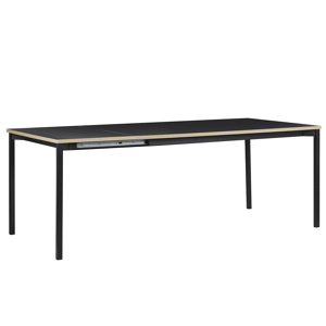 Beliani Extending Dining Table Black MDF 160/210 x 90 cm Modern Industrial Material:MDF Size:x76x90