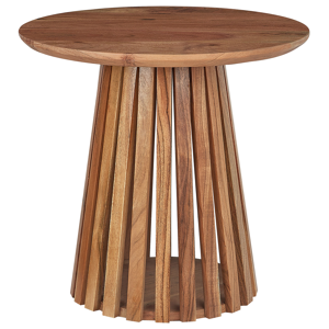 Beliani Coffee Table Dark Wood Acacia Wood Round Shape Modern Living Room Material:Acacia Wood Size:x48x50