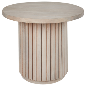 Beliani Coffee Table Light Wood Mango Tabletop Natural Finish Modern Design Living Room Material:Mango Wood Size:x40x50