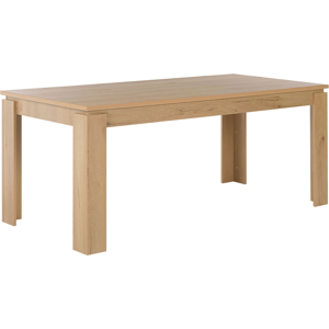 Beliani Dining Table Light Wood MDF 180 x 90 cm Modern 6 People Scandinavian Minimalist Material:MDF Size:x78x90