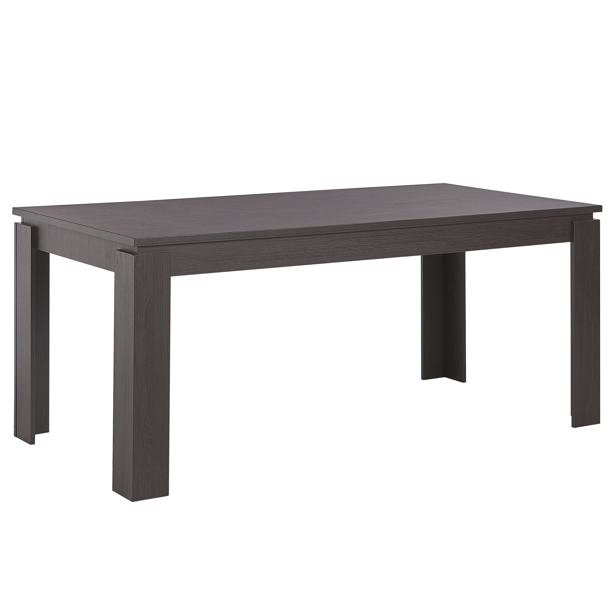 Beliani Dining Table Black MDF 180 x 90 cm Modern 6 People Scandinavian Minimalist