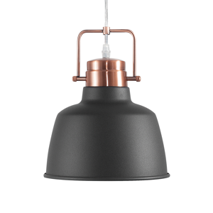 Beliani Ceiling Lamp Graphite Grey Metal 179 cm Pendant Factory Lamp Shade Industrial Material:Metal Size:22x179x22