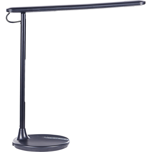 Beliani Desk LED Lamp Metal Aluminum Black with Base Double Dimming Touch Switch Light Office Study Modern Material:Aluminium Size:17x38x48