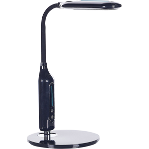 Beliani Candeeiro de mesa LED preto iluminação de escritório candeeiro de leitura dimmer braço ajustável Material:Synthetic Material Size:18x38x21