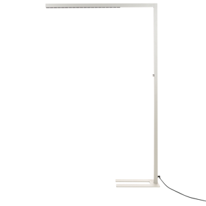 Beliani Floor LED Lamp Silver Aluminium 194 cm Height Knob Switch Dimming Modern Lighting Home Office Material:Aluminium Size:30x194x121
