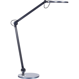 Beliani Desk LED Lamp Black Metal Aluminum with Base Double Dimming Touch Switch Light Office Study Modern Material:Aluminium Size:20x34x50