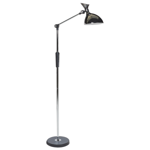 Beliani Floor LED Lamp Silver Synthetic Material 169 cm Height Dimming CCT Modern Lighting Home Office Material:Synthetic Material Size:26x169x52