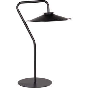 Beliani Table LED Lamp Black 41 cm Warm Light Living Room Bedroom Office Study Modern Lighting Material:Iron Size:22x41x30