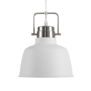 Beliani Ceiling Lamp White Metal 179 cm Pendant Factory Lamp Shade Industrial Material:Metal Size:22x179x22