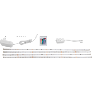 Beliani Set of 4 LED Strips Multicolour 16 Colours Remote Control 60 cm Material:PCB Size:xx