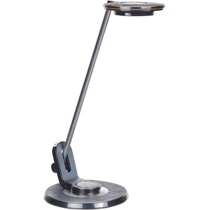 Beliani LED Desk Lamp Black Metal Table Lighting Reading Computer Lamp Adjustable Arm Dimmer Colour Temperature USB Port Material:Aluminium Size:19x45x19