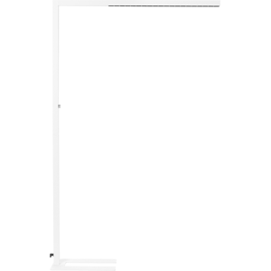 Beliani Floor LED Lamp White Aluminium 194 cm Height Touch Switch Dimming Motion Sensor Modern Lighting Home Office Material:Aluminium Size:30x194x121