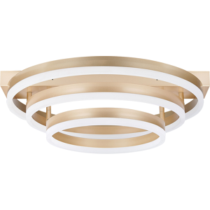 Beliani Ceiling Lamp Gold Aluminium PS Integrated LED Lights Round Shape Decorative Modern Glamour Lighting Material:Synthetic Material Size:52x20x52