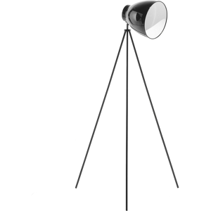 Beliani Floor Lamp Black Metal 128 cm Tripod Stand Adjustable Shade Material:Metal Size:24x128x24