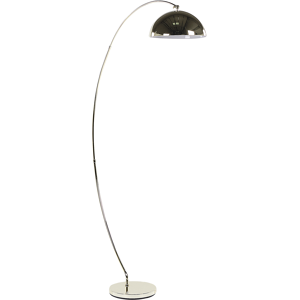 Beliani Floor Lamp Gold Metal 188 cm Arc Leg Chrome Modern Lightning Living Room Material:Metal Size:100x188x33