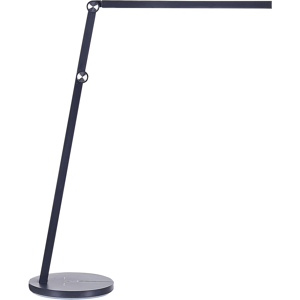 Beliani Desk LED Lamp Black with Base Stepless Dimming Touch Switch Light Office Study Modern Material:Synthetic Material Size:17x48x32