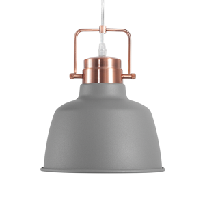 Beliani Ceiling Lamp Grey Metal 179 cm Pendant Factory Lamp Shade Industrial Material:Metal Size:22x179x22