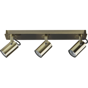 Beliani Ceiling Lamp Brass Metal 3 Light Shades Adjustable Lights Modern Material:Metal Size:7x12x44