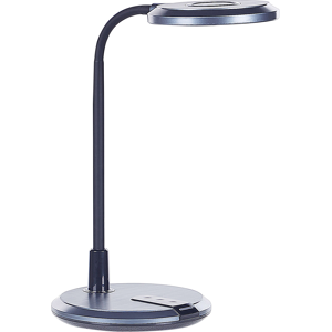 Beliani LED Desk Lamp Black Synthetic Table Lighting Reding Computer Lamp Adjustable Arm Dimmer Colour Temperature Change  Material:Synthetic Material Size:19x43x19