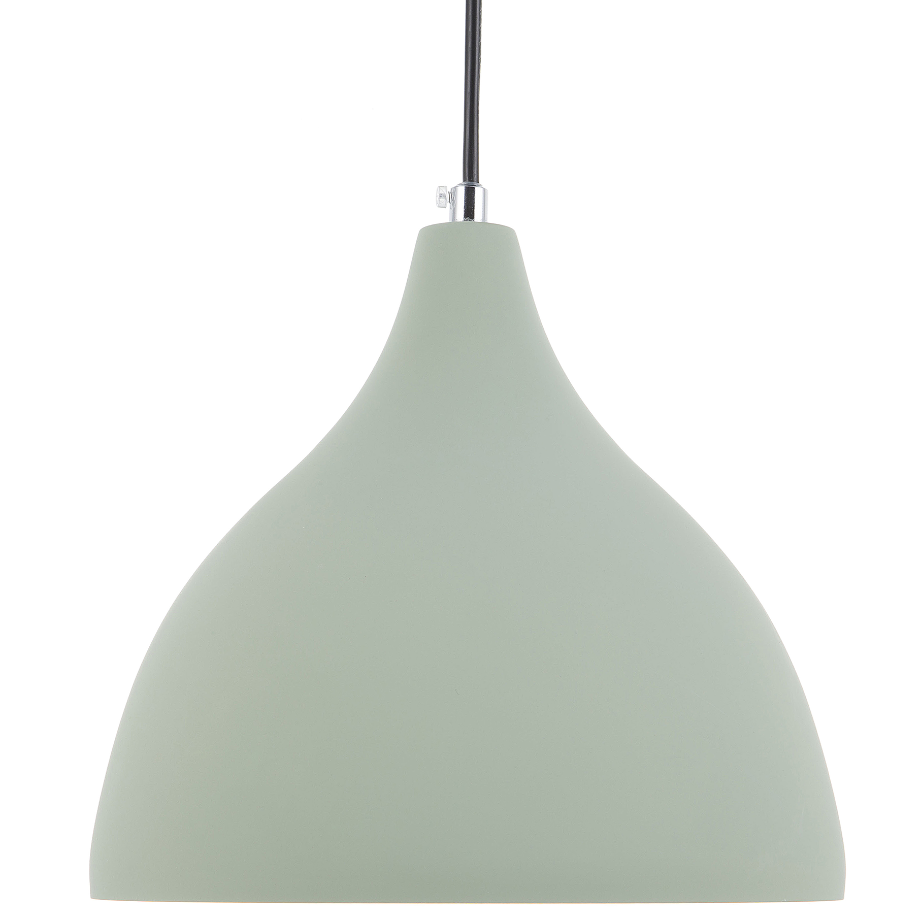 Beliani Pendant Lamp Green Concrete Scandinavian Style Ceiling Light