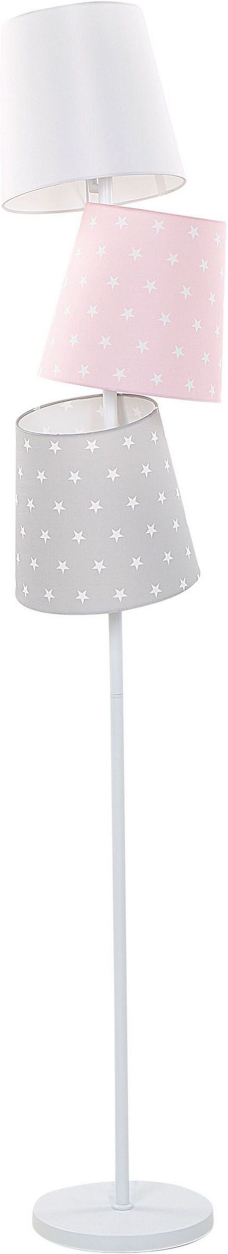 Beliani Floor Lamp Multicolour Metal 164 cm Triple Polyester Classic Shade Modern Design Kids Room Lighting