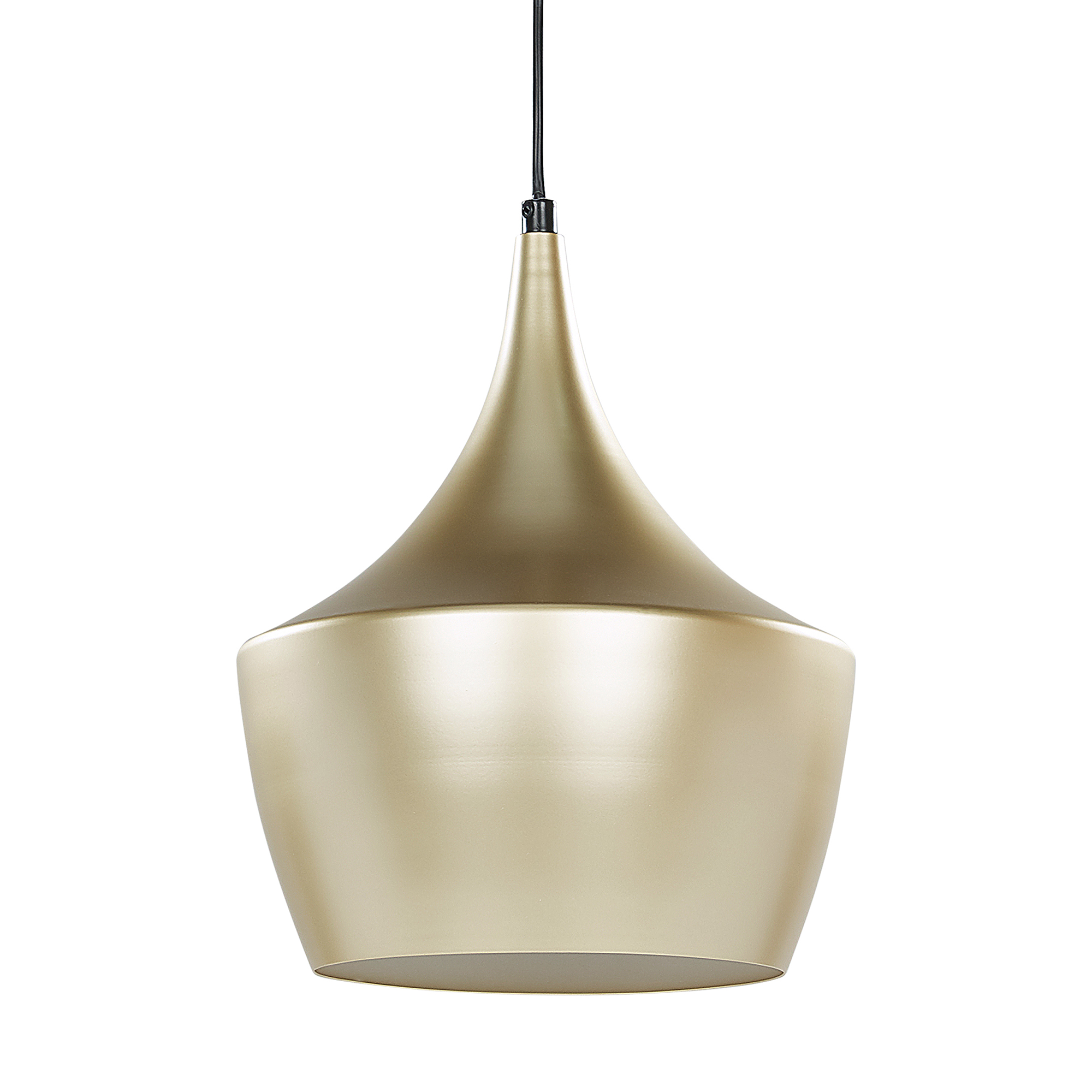 Beliani Pendant Lamp Gold Metal 197 cm Two Tone Shade Contemporary Modern