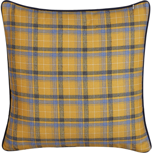 Beliani Decorative Cushion Multicolour Chequered Pattern 45 x 45 cm Modern Décor Accessories Material:Polyester Size:45x6x45