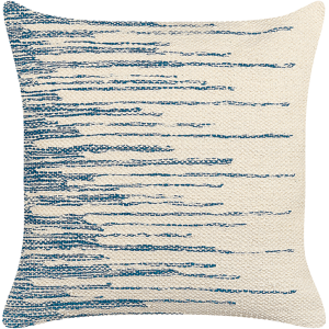 Beliani Decorative Cushion Beige and Blue Cotton 45 x 45 cm Boho Design Decor Accessories Material:Cotton Size:45x14x45