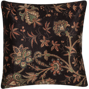 Beliani Decorative Cushion Multicolour Floral Pattern 45 x 45 cm Retro Vintage Decor Accessories Material:Polyester Size:45x10x45