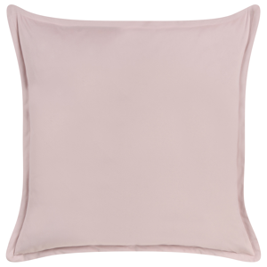 Beliani Decorative Scatter Cushion Pink Velvet 60 x 60 cm Polyester Cotton Plain Solid Colour Accent Piece Modern Minimalist  Material:Velvet Size:60x4x60