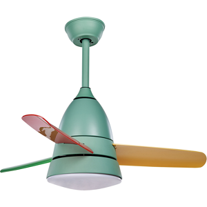 Beliani Ceiling Fan with Light Ventilator Multicolour Synthetic Material Iron Remote Control Modern Scandinavian Living Room Material:Iron Size:78x60x78