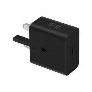 Samsung 25W Super Fast Charging Travel Adapter (USB-C without Cable) in Black (EP-T2510NBEGGB)