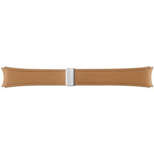 Samsung D-Buckle Hybrid Eco-Leather Band (Wide, M/L) for Galaxy Watch6 in Camel (ET-SHR94LDEGEU)