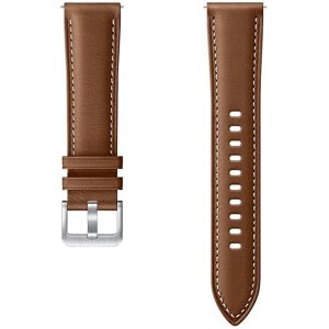 Samsung Galaxy Watch3 Stitch Leather Band (20mm, S/M) in Brown (ET-SLR85SAEGEU)