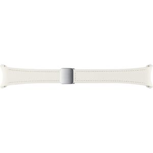 Samsung D-Buckle Hybrid Eco-Leather Band (Slim, S/M) for Galaxy Watch6 in Cream (ET-SHR93SUEGEU)