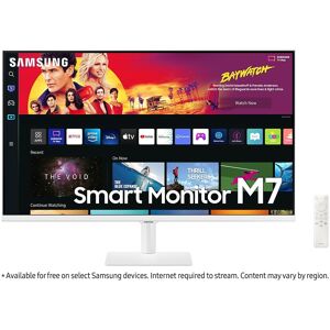 Samsung 32" M70B UHD, USB-C White Smart Monitor with Speakers & Remote (LS32BM701UPXXU)