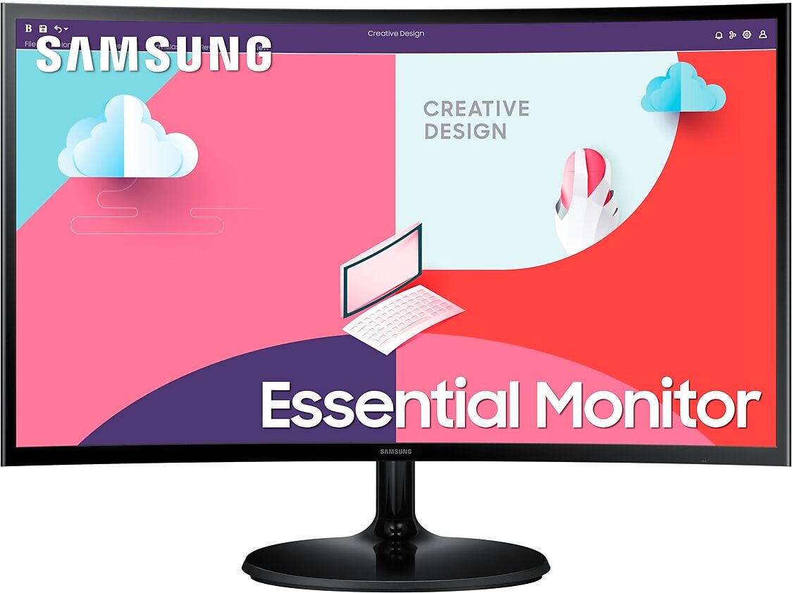 Samsung 24" S36C Full HD Curved Monitor in Black (LS24C360EAUXXU)