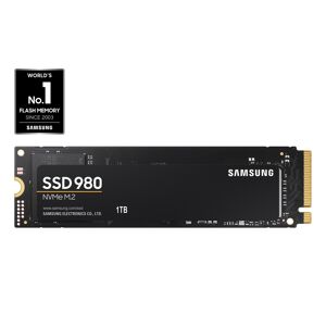 Samsung 980 NVMe M.2 SSD 1TB in Black (MZ-V8V1T0BW)