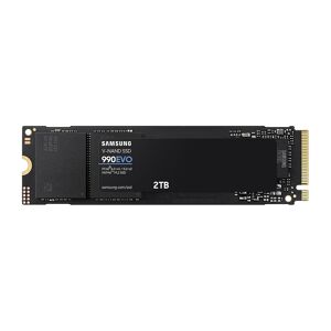 Samsung 990 EVO, PCIe 4.0/5.0, NVMe M.2 SSD in Black (MZ-V9E2T0BW)